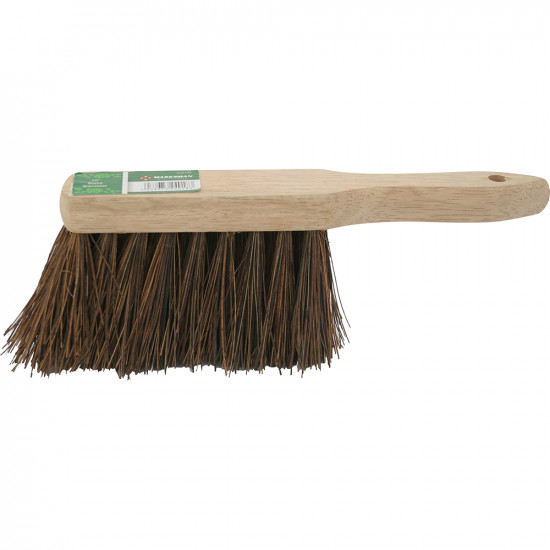 2 X 10” Wooden Stiff Bass Hand Brush Broom Bristle Floor Cleaning Sweeping Home