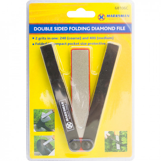 New Double Sided Folding Diamond File Pocket Size Scissors Folding Handles Tool Tools & DIY, Knives & Cutting Tools image