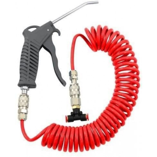Heavy Duty Air Duster Blow Gun Truck Lorry Van Coiled Hose Compressor Cleaning Tools & DIY, Power Tools image