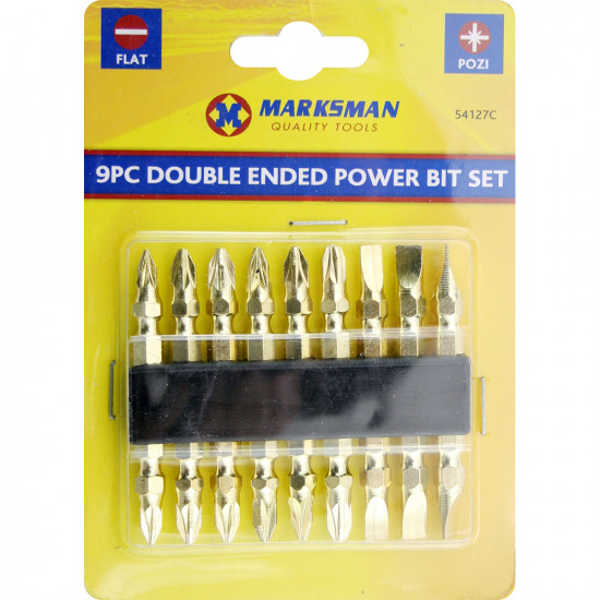 3 X 9Pc Double Ended Screw Driver Bit Set Assorted Pozi Power Bits Screwdriver Tools & DIY, Screwdrivers image