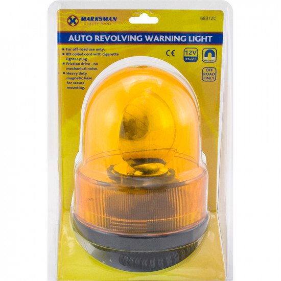 12V Revolving Amber Light Beacon Warning Rotating Recovery Breakdown Magnetic Tools & DIY, Security image
