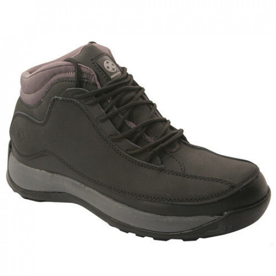 Mens Womens Safety Trainers Shoes Boots Work Steel Toe Cap Ankle Size Ladies Black Mdo1 image