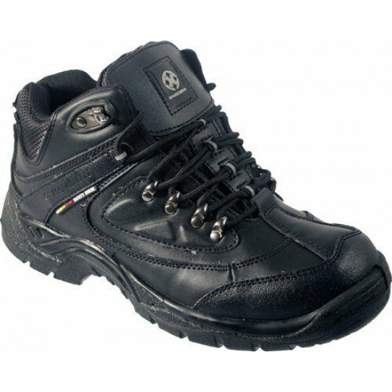 Mens Womens Safety Trainers Shoes Boots Work Steel Toe Cap Ankle Size Ladies Black Shoe Workwear, Mens Safety Shoes image
