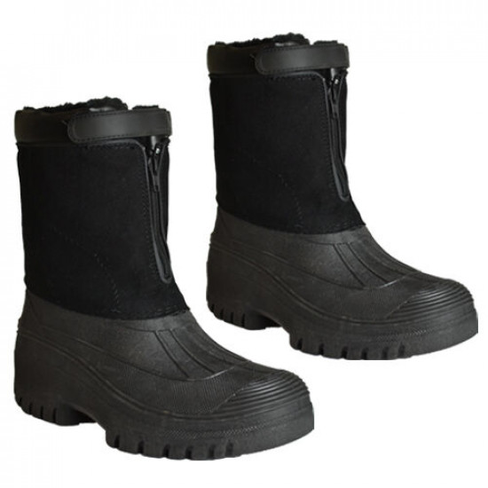 Mens Winter Snow Moon Mucker Waterproof Wellington Wellies Boots Shoe Suede New image