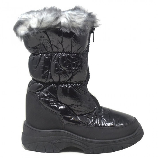 Ladies Winter Warm Snow Faux Wellington Boots Shoe Fur Lined Womens Waterproof image