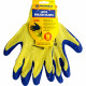 New Set Of 12 Latex Coated Builders Garden Work Gardening Gloves Large Grip Workwear, Work Gloves image