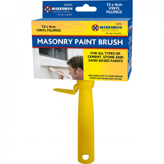 New Set Of 2 Emulsion Masonry Paint Brush Paint Rough Surfaces Vinyl Fillings image