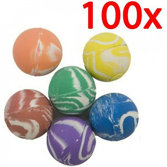 100 X Bouncing Jet Balls Fun Kids Party Birthday Loot Bag Fillers Gift Toys New
