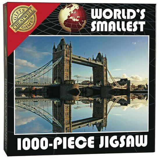 World'S Smallest 1000Pc Jigsaw Puzzle Tower Bridge Fun Activity Xmas Gift Party