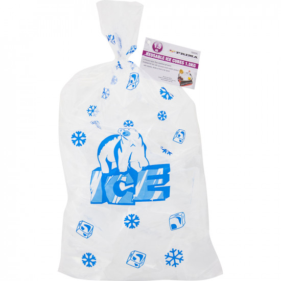 1.5Kg Reusable Ice Cubes Pouches Cooler Drinks Cold Bbq Freezer Bar Quck Freeze