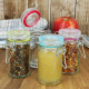 New 12 X 60ml Air Tight Lid Seal Food Spice Storage Kitchen Glass Jars Canister image