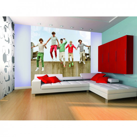 One Direction 1D Jump Wallpaper Mural Photo Wall Paper Poster Bed Room Murals