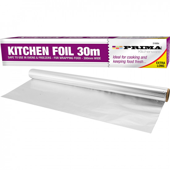 2 X New Kitchen Foil 30M Ovens Freezer Wrapping Food Silver Fresh Kitchenware 
