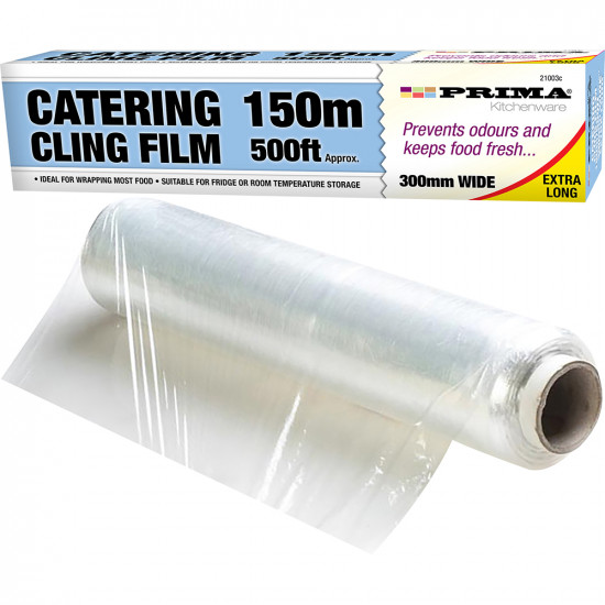 2 X New Cling Film 150M Oven 500Ft Freezer Wrapping Food Fresh Kitchenware