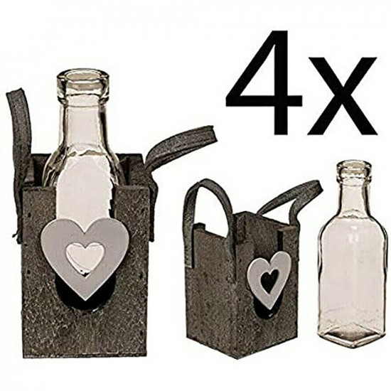 4 Wooden Bottle Holder Decoration Wine Champagne Kitchen Gift Xmas Rack Drinking