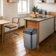 New 27L Plastic Flip Top Waste Bin Swing Lid Garbage Rubbish Kitchen Dustbin Household, Storage image