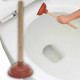 Bathroom Rubber Sink Drain Toilet Wooden Handle Plunger Unblocker Cleaner New Household, Bath & Toilet image
