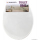 Plastic Toilet Seat White Bathroom Easy Clean Easy to Install, Fittings Included Heavy Duty White Toilet Seats