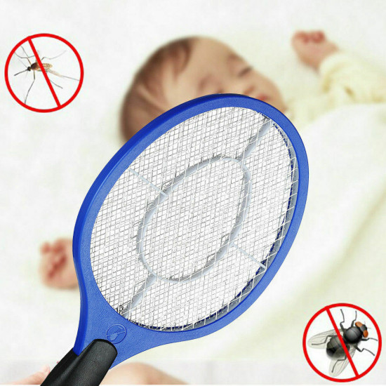 Electric Zapper Bug Bat Fly Mosquito Insect Killer Trap Swat Swatter Racket New