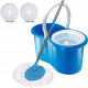 360° Spinning Rotating Spin Mop Floor Bucket Kitchen 2 Microfibre Cleaning Head image