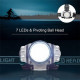 7 Led Headlight Torch Waterproof Flashlight Bike Camping Hiking Building Bright image