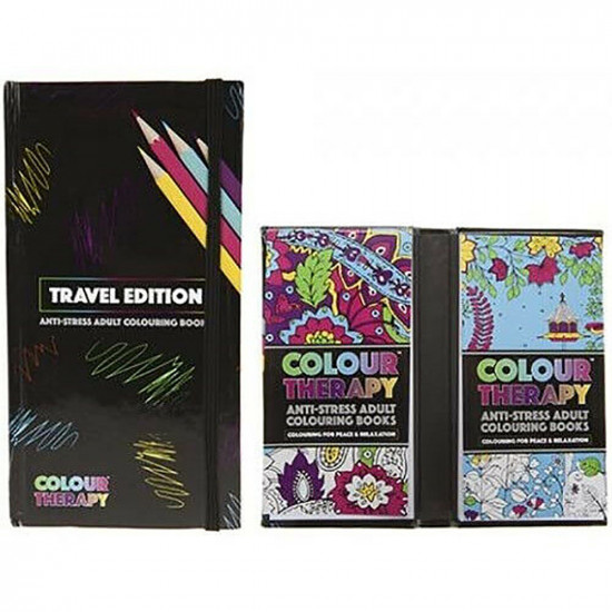 100 Pages Travel Colour Therapy Book Anti Stress Adult Relaxing Gift Calm Art