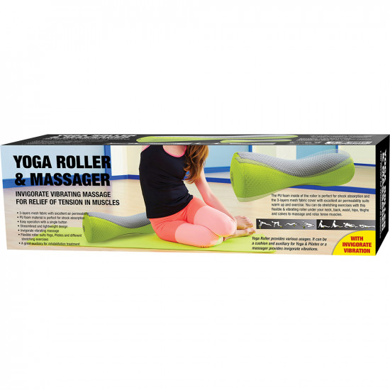 Yoga Roller Electric Vibrating Massager Muscle Relief Pilates Fitness Pu Foam 