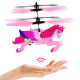 New Flying Unicorn Helicopter Toy For Kids Hand Sensor Horse Pink Fun Fairy Gift image