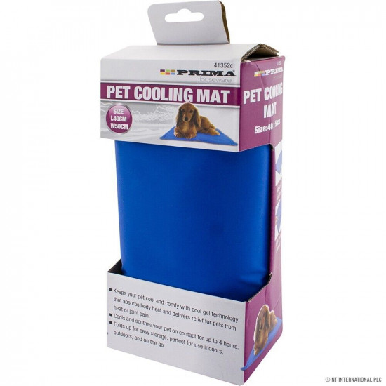 Self Cooling Cool Gel Mat Pet Dog Cat Heat Relief Non-Toxic Summer 40Cm X 50Cm image