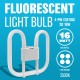 New Set Of 2 Fluorescent Light Bulb 4 Pin Energy Saving 16W Slim Lamp Tube 2D image