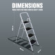 Foldable 4 Step Steel Ladder Non Slip Tread Stepladder Safety Kitchen White New Tools & DIY, Miscellaneous image