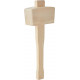 4.5" Wooden Mallet Chisel Carpenter Woodwork Carving Beechwood Wood Tool New Image