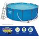 Bestway Round Swimming Pool Outdoor Steel Max Water Fun Kids 15Ft + Filter Pump image