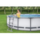 New Bestway Steel Pro Max Round Frame Swimming Pool With Filter Pump Grey 14Ft Garden & Outdoor, Swimming Pools image