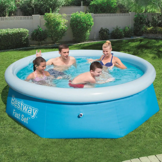 Bestway 8Ft Round Paddling Garden Pool Fun Family Swimming Outdoor Inflatable