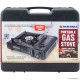 Black Camping Stove Gas Stove Gas Cooker for Outdoor BBQ, Fire and Grill + 4 Butane Gas Canisters image