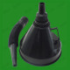 3 X Black Flexible Funnel 145mm Car Accessory Petrol Oil Diesel Automotive Tool image