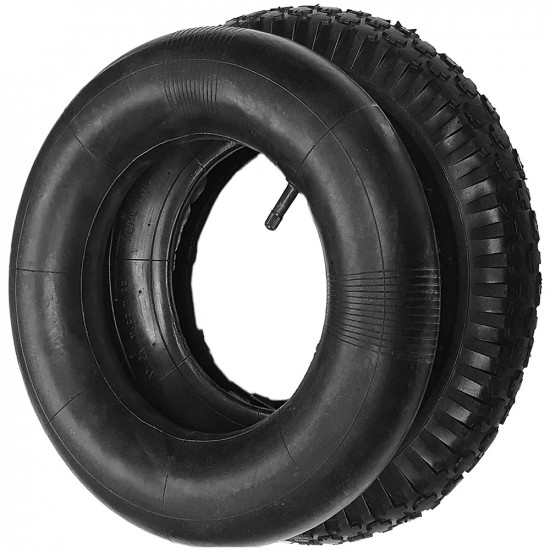 2 X Wheelbarrow Wheel Inner Tube and Barrow Tyre 3.50 - 8 Rubber Innertube 30psi