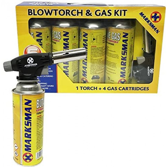 Blow Torch Butane Flamethrower Weed Burner Welding 4 Gas Auto Ignition Soldering New 
