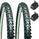 2 X 24" Bike Tyre Inner Tube Bicycle Dunlop Valve Tubes 1"- 3/8" Mountain Bike Image