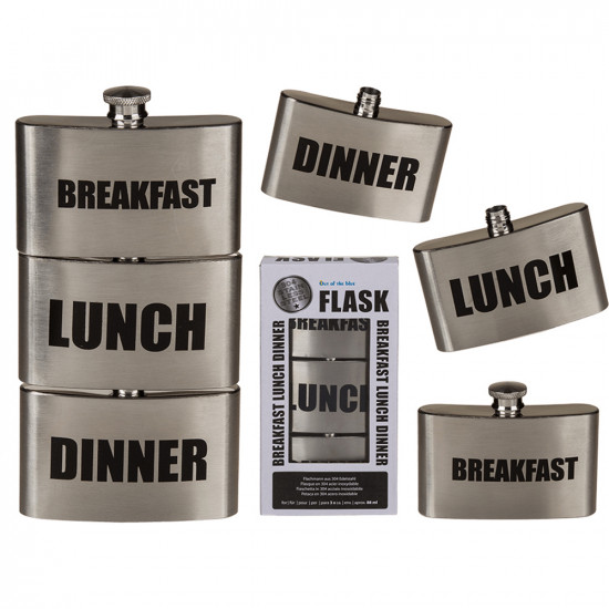 New Metal Flask Breakfast Lunch Dinner Hot & Cold Drinks Stainless Steel Picnic