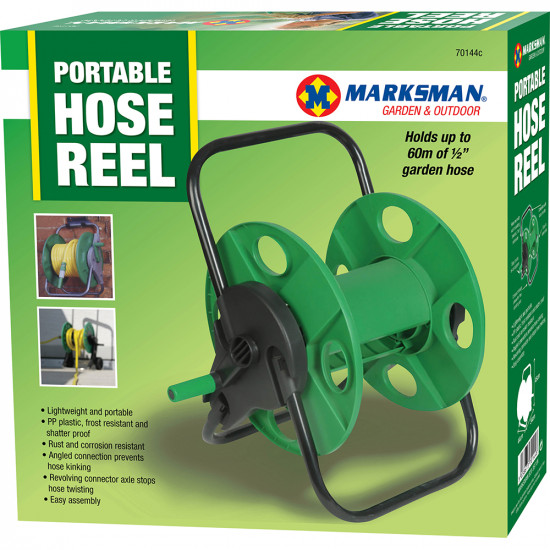 Portable Hose Reel Garden Watering Pipe Free Standing Winder Quality Compact
