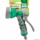 7 Dial Garden Hose Pipe Spray Gun Soft Grip Handle Multi Pattern Water Sprayer New image