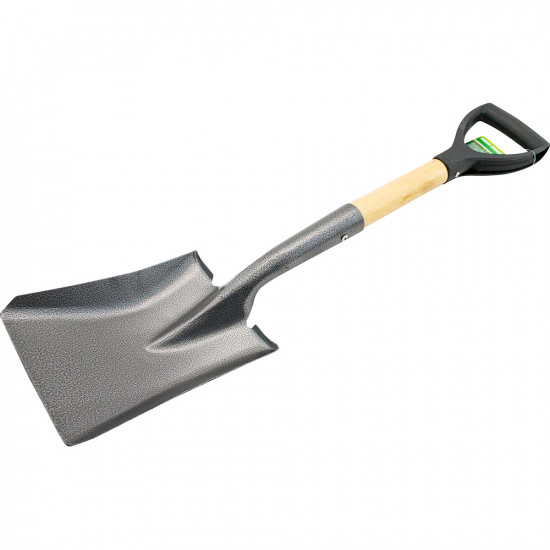 Mini Metal Digging Shovel Gardening Square Spade Tool Heavy Duty Plastic Handle 