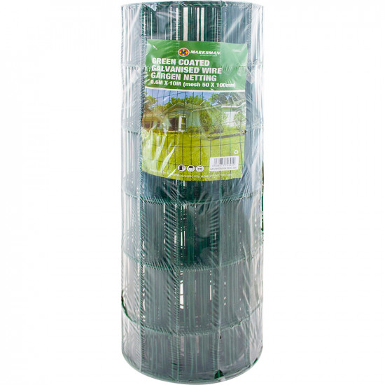 New Green Coated Galvanised Wire Garden Netting Outdoor Mesh Fencing 50 X 100Mm