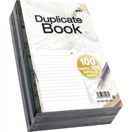New 400 Sheets Duplicate Book Diary Homework Lined Paper Page Office Pad 19Cm 