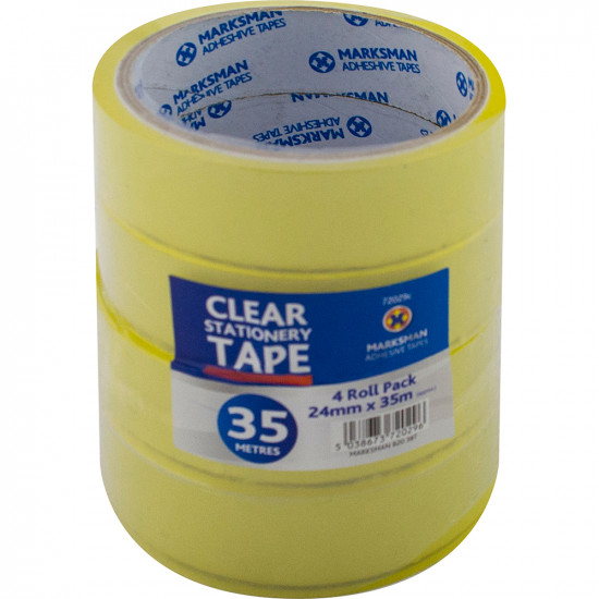 40 X Clear Packing Tape Stationary 24Mm X 35M Parcel Office Sellotape Adhesive 