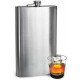Xl Hip Flask Stainless Steel Whisky 1.7L Alcohol Vodka Giant Jumbo Gift Set Kitchenware, Kettles & Flasks image