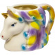 Set Of 3 Unicorn 3d Mugs Cup Set Kids Fun Ceramic Xmas Gift Coffee Tea Mug Kitchenware, Glassware image