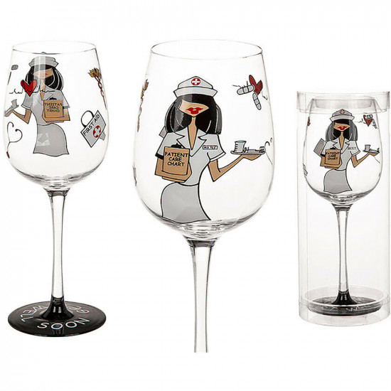  New Get Well Soon Large Wine Glass Gift Drinks Prosecco Champagne Novelty